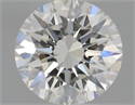 Natural Diamond 0.40 Carats, Round with Excellent Cut, J Color, VS1 Clarity and Certified by GIA