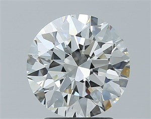 Picture of Natural Diamond 2.31 Carats, Round with Excellent Cut, H Color, VVS2 Clarity and Certified by GIA