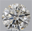 Natural Diamond 2.80 Carats, Round with Excellent Cut, I Color, VVS2 Clarity and Certified by IGI