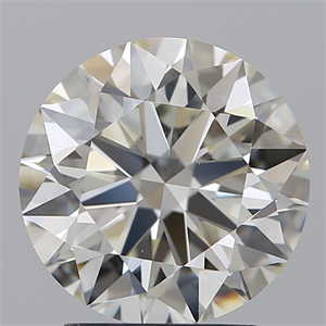 Picture of Natural Diamond 2.80 Carats, Round with Excellent Cut, I Color, VVS2 Clarity and Certified by IGI