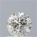 Natural Diamond 0.63 Carats, Round with Very Good Cut, H Color, SI2 Clarity and Certified by IGI