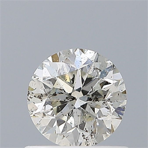 Picture of Natural Diamond 0.63 Carats, Round with Very Good Cut, H Color, SI2 Clarity and Certified by IGI