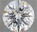 Natural Diamond 2.75 Carats, Round with Excellent Cut, H Color, VVS2 Clarity and Certified by GIA