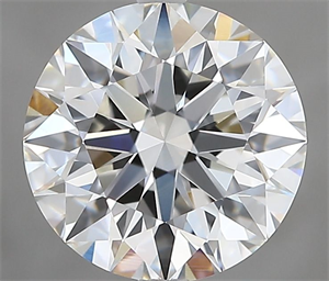 Picture of Natural Diamond 2.75 Carats, Round with Excellent Cut, H Color, VVS2 Clarity and Certified by GIA