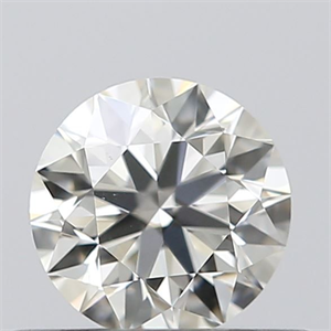 Picture of Natural Diamond 0.40 Carats, Round with Excellent Cut, K Color, VVS2 Clarity and Certified by GIA