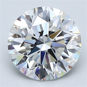 Picture of Natural Diamond 2.20 Carats, Round with Excellent Cut, E Color, VVS2 Clarity and Certified by GIA