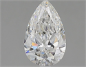 Natural Diamond 1.00 Carats, Pear with  Cut, E Color, VS2 Clarity and Certified by GIA