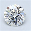 Natural Diamond 2.54 Carats, Round with Excellent Cut, H Color, SI1 Clarity and Certified by GIA