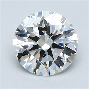 Picture of Natural Diamond 1.40 Carats, Round with Excellent Cut, F Color, VVS2 Clarity and Certified by GIA