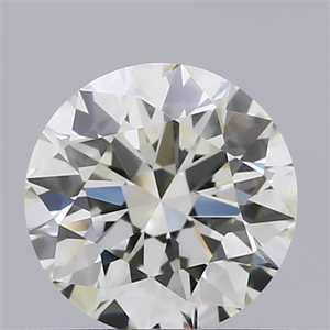 Picture of Natural Diamond 0.59 Carats, Round with Excellent Cut, K Color, VVS2 Clarity and Certified by GIA