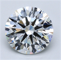 Natural Diamond 5.05 Carats, Round with Excellent Cut, G Color, VS1 Clarity and Certified by GIA