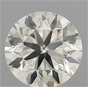 Natural Diamond 0.60 Carats, Round with Good Cut, J Color, SI1 Clarity and Certified by IGI