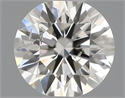 Natural Diamond 0.40 Carats, Round with Excellent Cut, H Color, SI1 Clarity and Certified by IGI