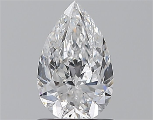 Picture of Natural Diamond 0.90 Carats, Pear with  Cut, D Color, SI2 Clarity and Certified by GIA