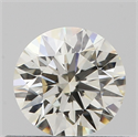 Natural Diamond 0.50 Carats, Round with Excellent Cut, I Color, VS1 Clarity and Certified by IGI