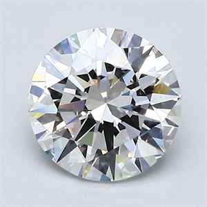 Picture of Natural Diamond 1.50 Carats, Round with Excellent Cut, G Color, VVS2 Clarity and Certified by GIA