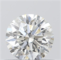 Natural Diamond 0.43 Carats, Round with Excellent Cut, H Color, VVS2 Clarity and Certified by GIA