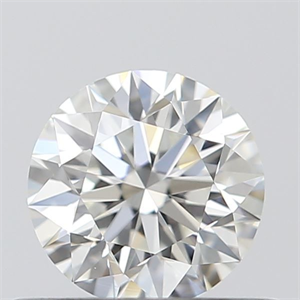 Picture of Natural Diamond 0.43 Carats, Round with Excellent Cut, H Color, VVS2 Clarity and Certified by GIA