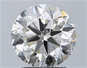 Natural Diamond 1.92 Carats, Round with Excellent Cut, H Color, VVS1 Clarity and Certified by IGI