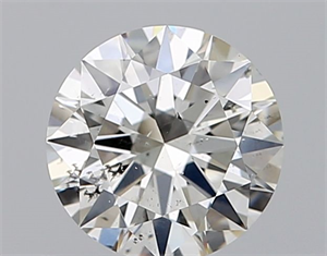 Picture of Natural Diamond 0.59 Carats, Round with Excellent Cut, I Color, SI2 Clarity and Certified by GIA