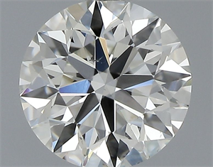 Picture of Natural Diamond 0.52 Carats, Round with Excellent Cut, J Color, VS2 Clarity and Certified by GIA