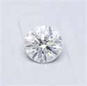 Natural Diamond 0.42 Carats, Round with Very Good Cut, G Color, I1 Clarity and Certified by GIA