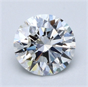 Natural Diamond 1.30 Carats, Round with Excellent Cut, F Color, VVS2 Clarity and Certified by GIA