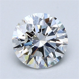 Picture of Natural Diamond 1.30 Carats, Round with Excellent Cut, F Color, VVS2 Clarity and Certified by GIA