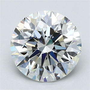 Picture of Natural Diamond 1.93 Carats, Round with Excellent Cut, I Color, VVS2 Clarity and Certified by GIA