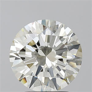 Picture of Natural Diamond 3.01 Carats, Round with Excellent Cut, J Color, IF Clarity and Certified by IGI