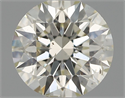 Natural Diamond 0.58 Carats, Round with Excellent Cut, J Color, SI1 Clarity and Certified by IGI