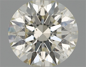 Picture of Natural Diamond 0.58 Carats, Round with Excellent Cut, J Color, SI1 Clarity and Certified by IGI