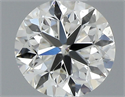 Natural Diamond 0.50 Carats, Round with Very Good Cut, I Color, VS2 Clarity and Certified by GIA