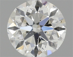 Picture of Natural Diamond 0.50 Carats, Round with Very Good Cut, I Color, SI1 Clarity and Certified by GIA