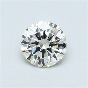 Picture of Natural Diamond 0.48 Carats, Round with Very Good Cut, K Color, SI1 Clarity and Certified by GIA