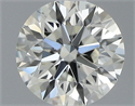 Natural Diamond 0.56 Carats, Round with Excellent Cut, K Color, VS1 Clarity and Certified by GIA