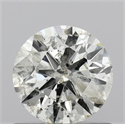 Natural Diamond 0.73 Carats, Round with Excellent Cut, I Color, I1 Clarity and Certified by IGI