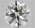 Natural Diamond 3.01 Carats, Round with Excellent Cut, H Color, VS2 Clarity and Certified by GIA