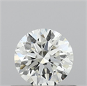 Natural Diamond 0.45 Carats, Round with Excellent Cut, G Color, VS2 Clarity and Certified by IGI