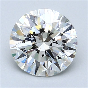 Picture of Natural Diamond 2.01 Carats, Round with Excellent Cut, F Color, SI1 Clarity and Certified by GIA