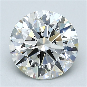 Picture of Natural Diamond 2.34 Carats, Round with Excellent Cut, H Color, VS2 Clarity and Certified by GIA