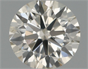 Natural Diamond 0.60 Carats, Round with Excellent Cut, J Color, SI1 Clarity and Certified by IGI