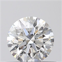 Natural Diamond 0.41 Carats, Round with Excellent Cut, G Color, VVS2 Clarity and Certified by GIA