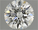 Natural Diamond 0.40 Carats, Round with Excellent Cut, J Color, VS2 Clarity and Certified by GIA