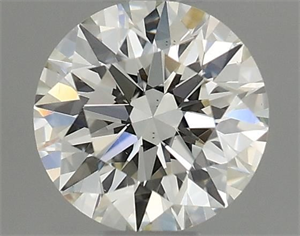 Picture of Natural Diamond 0.40 Carats, Round with Excellent Cut, J Color, VS2 Clarity and Certified by GIA