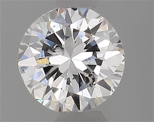 Picture of Natural Diamond 0.43 Carats, Round with Good Cut, E Color, I1 Clarity and Certified by IGI