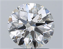 Natural Diamond 1.70 Carats, Round with Excellent Cut, H Color, VS1 Clarity and Certified by GIA