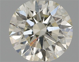 Picture of Natural Diamond 0.44 Carats, Round with Excellent Cut, J Color, VS2 Clarity and Certified by IGI