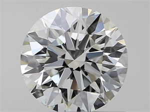 Picture of Natural Diamond 0.56 Carats, Round with Excellent Cut, K Color, VVS1 Clarity and Certified by GIA