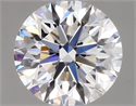 Natural Diamond 0.44 Carats, Round with Excellent Cut, F Color, VS2 Clarity and Certified by GIA